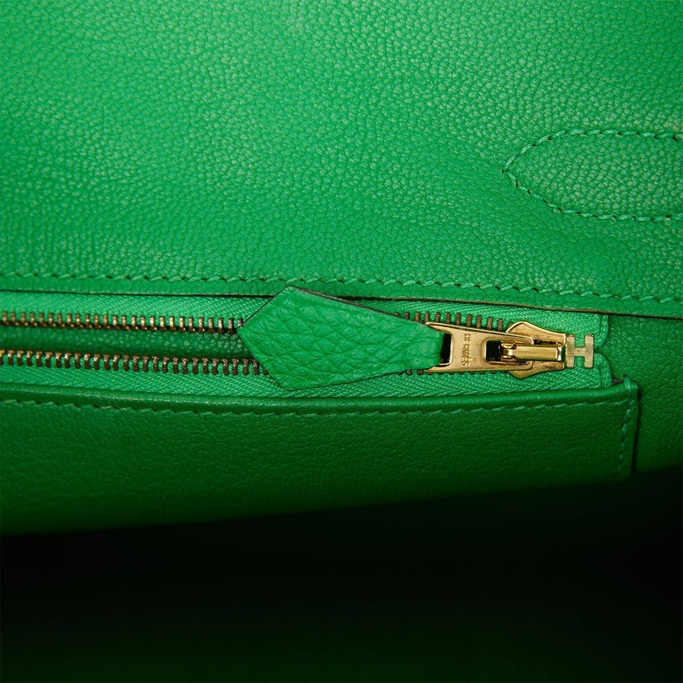 Hermes Birkin 30 Bambou Togo Gold Hardware