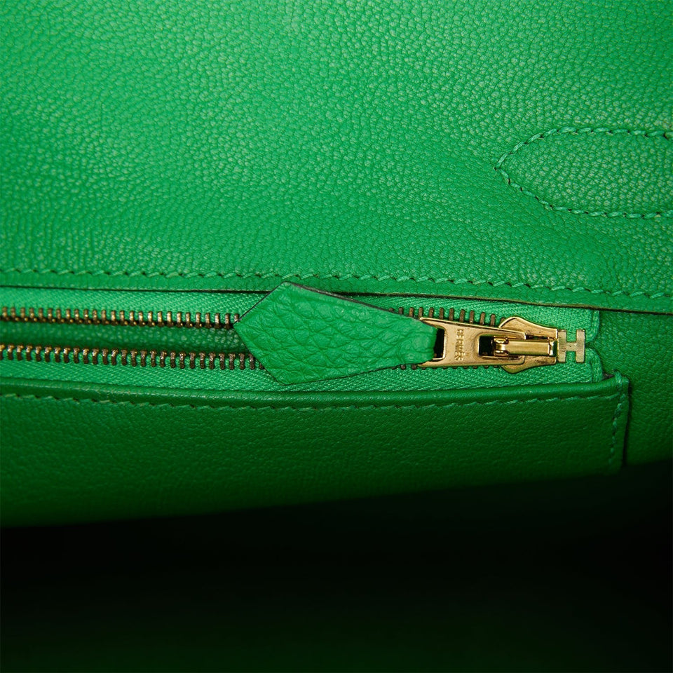 Hermes Birkin 30 Bambou Togo Gold Hardware