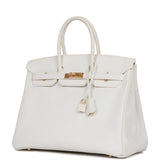 Hermes Birkin 35 White Epsom Gold Hardware
