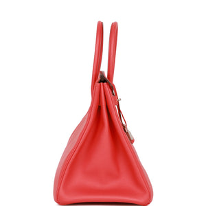 Hermes Birkin 35 Rose Jaipur Epsom Palladium Hardware