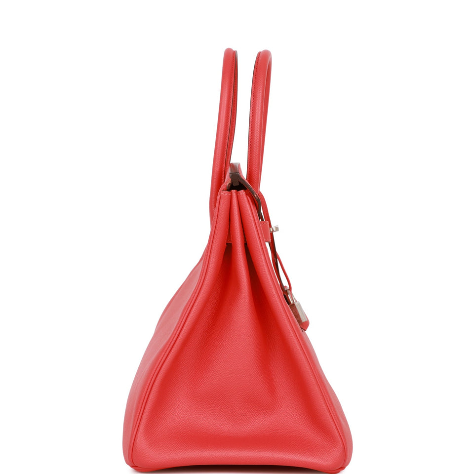 Hermes Birkin 35 Rose Jaipur Epsom Palladium Hardware