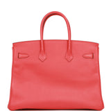 Hermes Birkin 35 Rose Jaipur Epsom Palladium Hardware