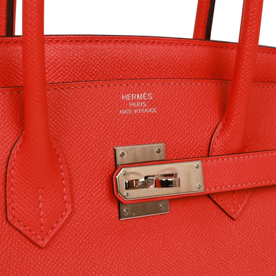 Hermes Birkin 35 Rose Jaipur Epsom Palladium Hardware