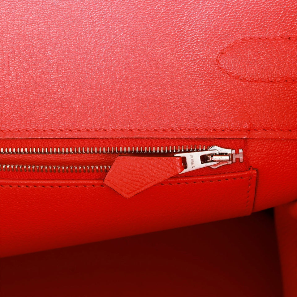 Hermes Birkin 35 Rose Jaipur Epsom Palladium Hardware