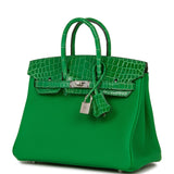 Hermes Birkin 25 Bambou Shiny Crocodile and Togo Touch Palladium Hardware