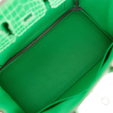 Hermes Birkin 25 Bambou Shiny Crocodile and Togo Touch Palladium Hardware