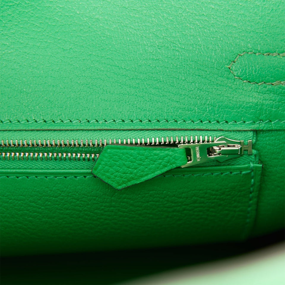 Hermes Birkin 25 Bambou Shiny Crocodile and Togo Touch Palladium Hardware