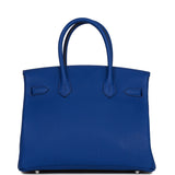 Hermes Birkin 30 Bleu Royal Togo Palladium Hardware