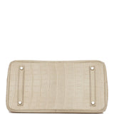 Hermes Birkin 35 Beton Matte Alligator Palladium Hardware