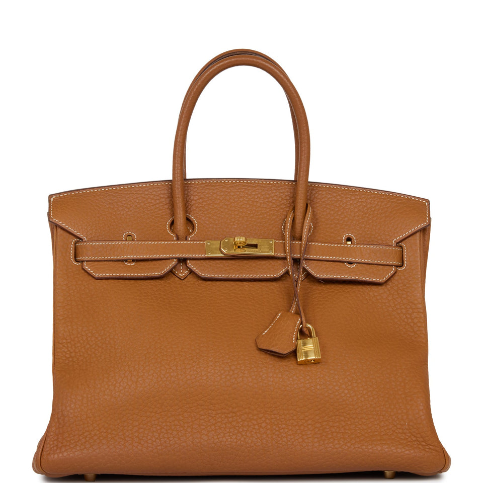 Hermes Birkin 35 Gold Togo Gold Hardware