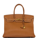 Hermes Birkin 35 Gold Togo Gold Hardware