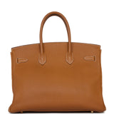 Hermes Birkin 35 Gold Togo Gold Hardware