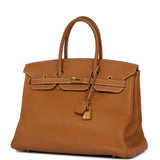 Hermes Birkin 35 Gold Togo Gold Hardware
