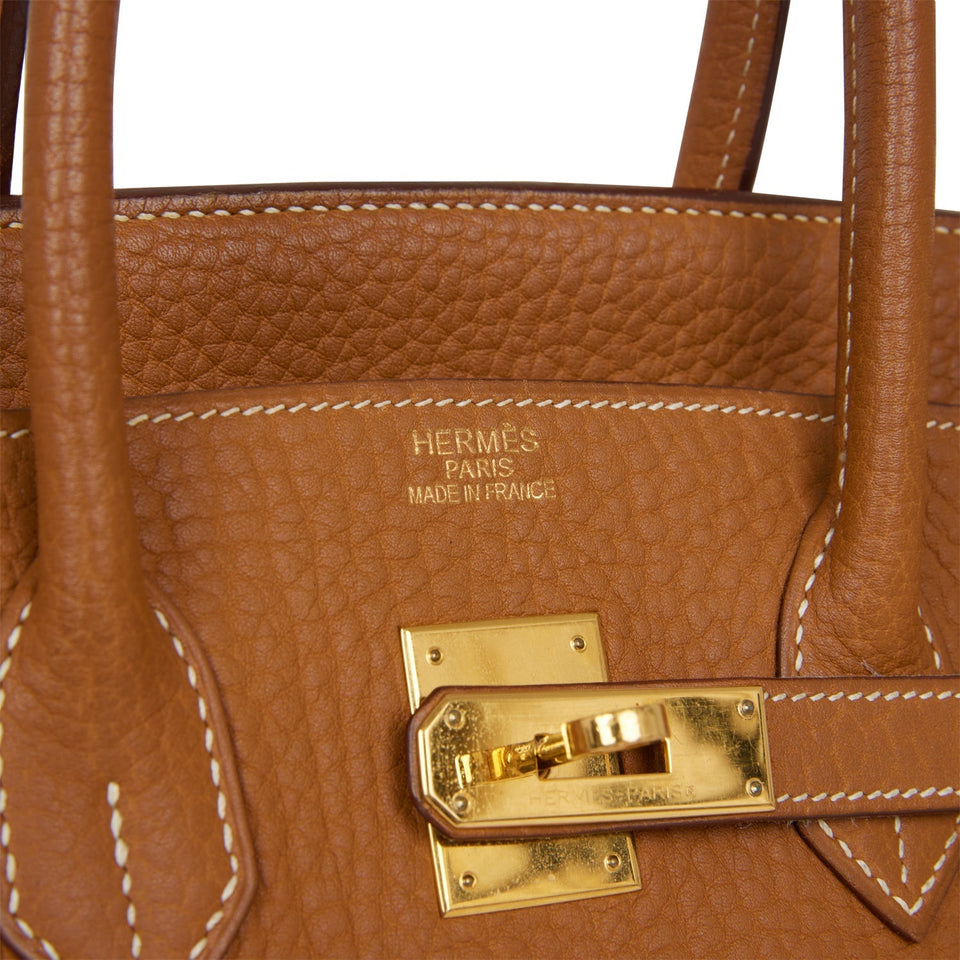 Hermes Birkin 35 Gold Togo Gold Hardware