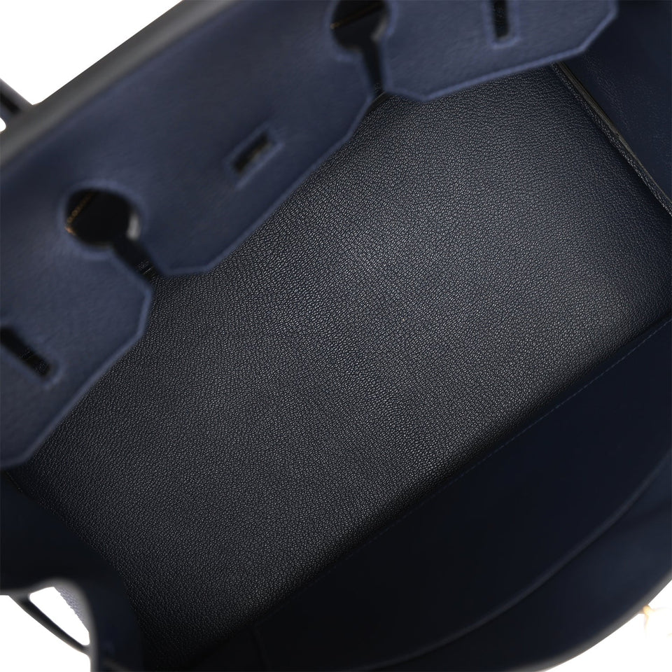 Hermes Birkin 35 Bleu Nuit Togo Gold Hardware