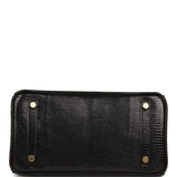Hermes Birkin 25 Black Lizard Gold Hardware