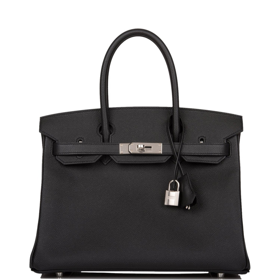 Hermes Birkin 30 Black Epsom Palladium Hardware