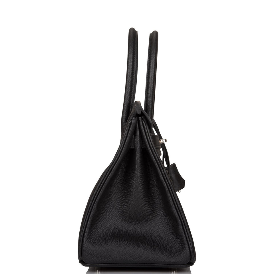 Hermes Birkin 30 Black Epsom Palladium Hardware