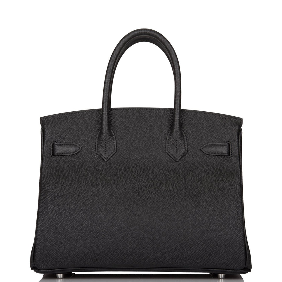 Hermes Birkin 30 Black Epsom Palladium Hardware