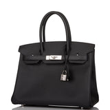 Hermes Birkin 30 Black Epsom Palladium Hardware