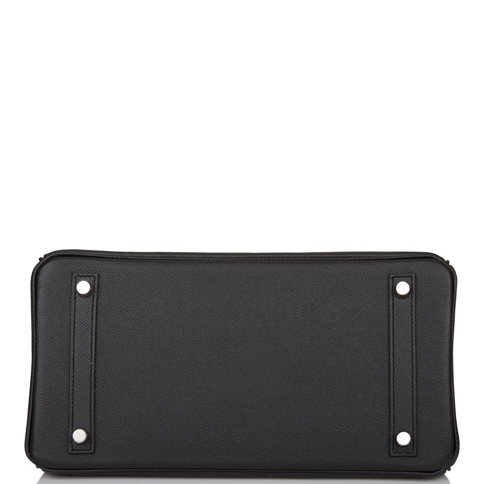 Hermes Birkin 30 Black Epsom Palladium Hardware