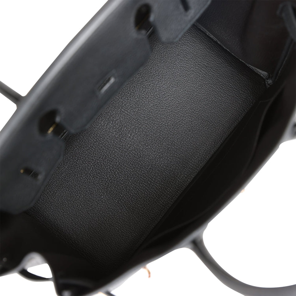 Hermes Birkin 30 Black Togo Rose Gold Hardware