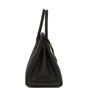 Hermes Birkin 30 Black Togo Gold Hardware