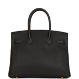 Hermes Birkin 30 Black Togo Gold Hardware