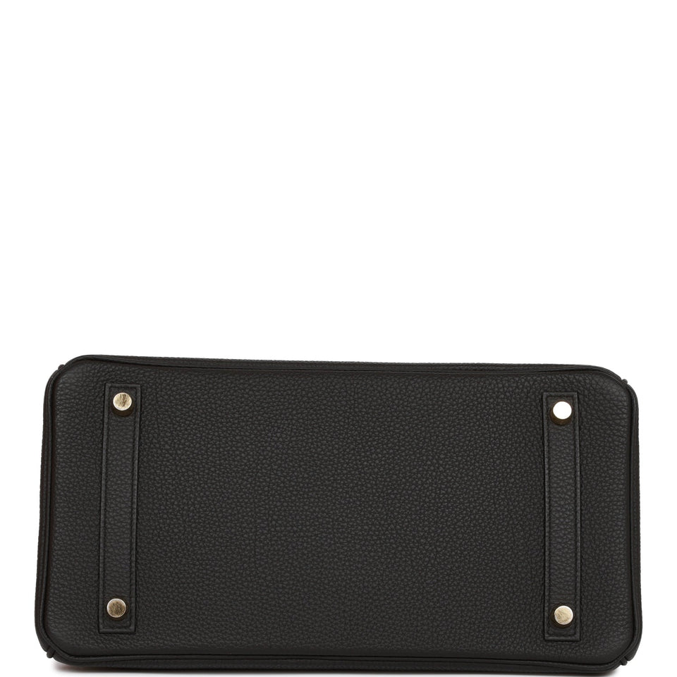 Hermes Birkin 30 Black Togo Gold Hardware