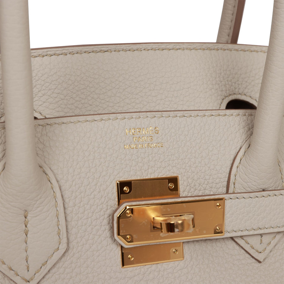 Hermes Birkin 30 Beton Togo Gold Hardware