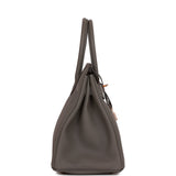 Hermes Birkin 30 Gris Meyer Togo Rose Gold Hardware