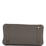 Hermes Birkin 30 Gris Meyer Togo Rose Gold Hardware