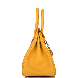 Hermes Birkin 30 Jaune Ambre Togo Gold Hardware