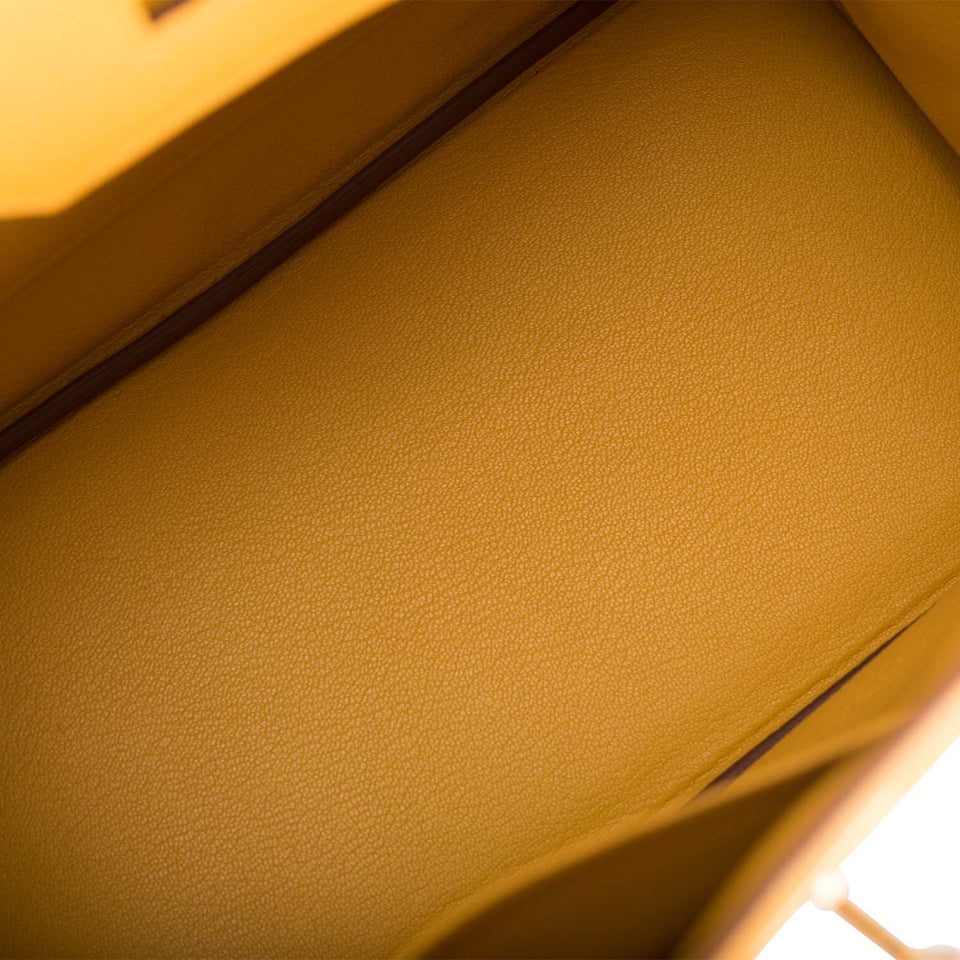 Hermes Birkin 30 Jaune Ambre Togo Gold Hardware