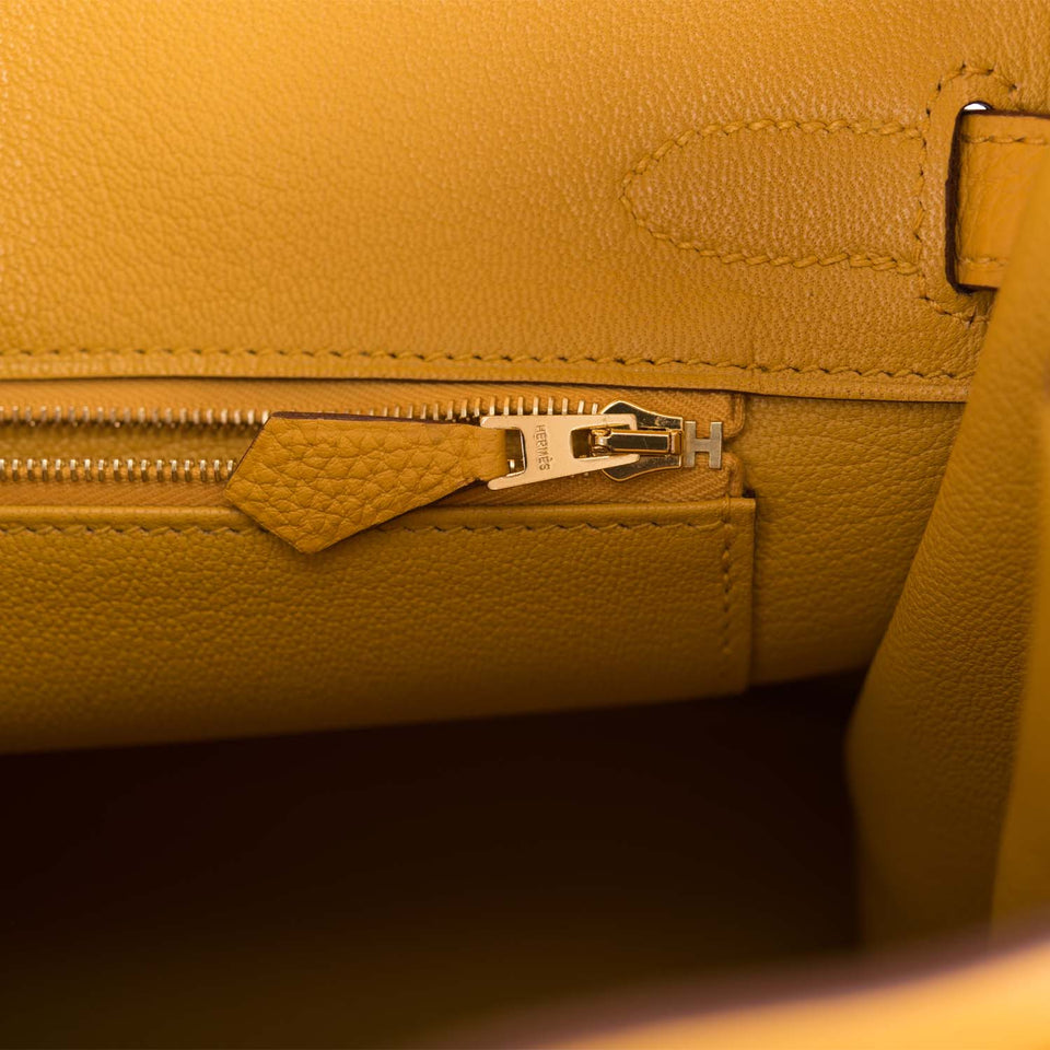 Hermes Birkin 30 Jaune Ambre Togo Gold Hardware