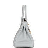 Hermes Birkin 30 Bleu Pale Clemence Gold Hardware