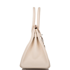 Hermes Birkin 30 Craie Epsom Palladium Hardware