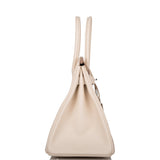 Hermes Birkin 30 Craie Epsom Palladium Hardware