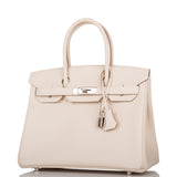 Hermes Birkin 30 Craie Epsom Palladium Hardware