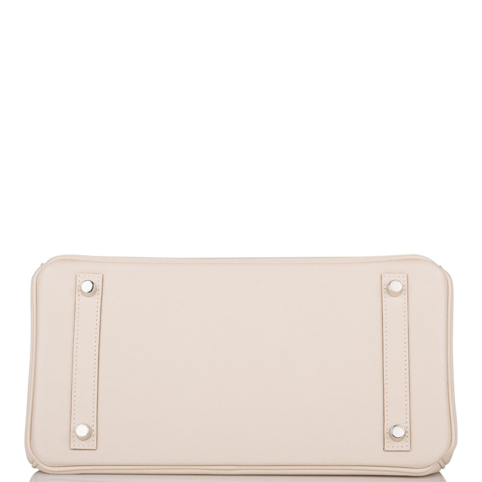 Hermes Birkin 30 Craie Epsom Palladium Hardware