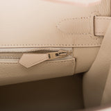 Hermes Birkin 30 Craie Epsom Palladium Hardware