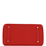 Hermes Birkin 35 Rouge Casaque Togo Palladium Hardware