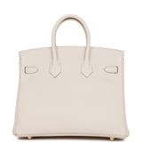 Hermes Birkin 25 Craie Togo Gold Hardware