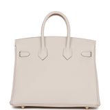 Hermes Birkin 25 Craie Togo Gold Hardware