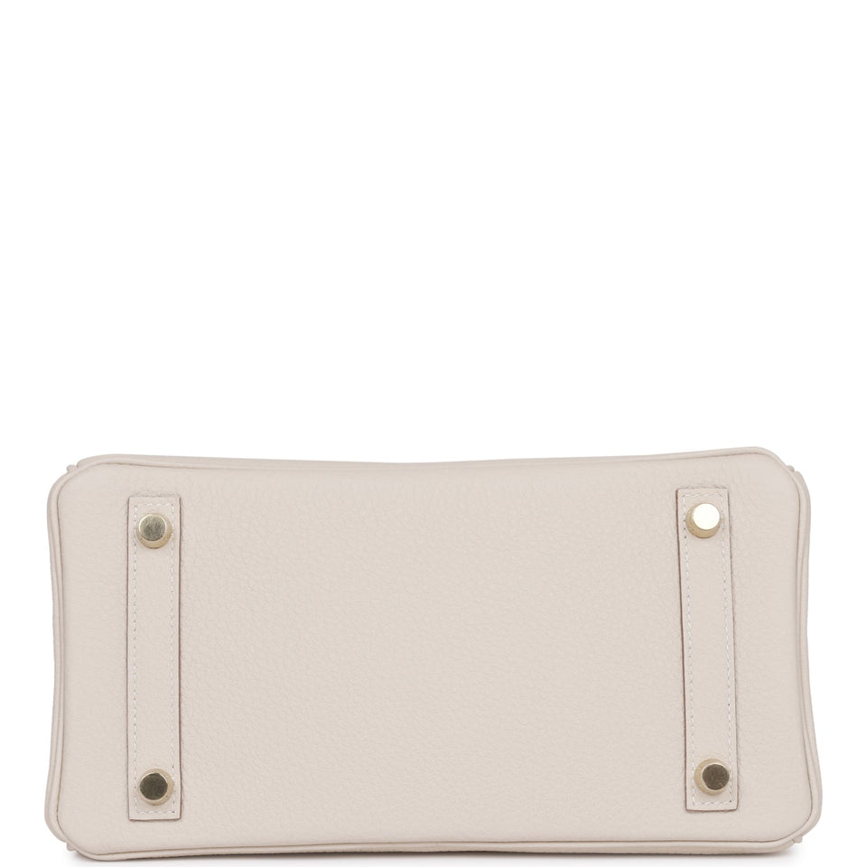 Hermes Birkin 25 Craie Togo Gold Hardware