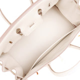 Hermes Birkin 25 Craie Togo Rose Gold Hardware