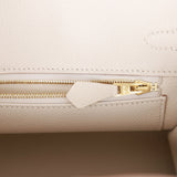 Hermes Birkin 25 Craie Togo Rose Gold Hardware