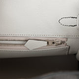 Hermes Special Order (HSS) Birkin 25 Black and Gris Perle Chèvre Brushed Palladium Hardware