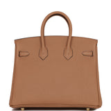Hermes Birkin 25 Chai Togo Gold Hardware