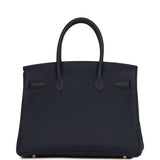 Hermes Special Order (HSS) Birkin 30 Bleu Nuit Togo Gold Hardware